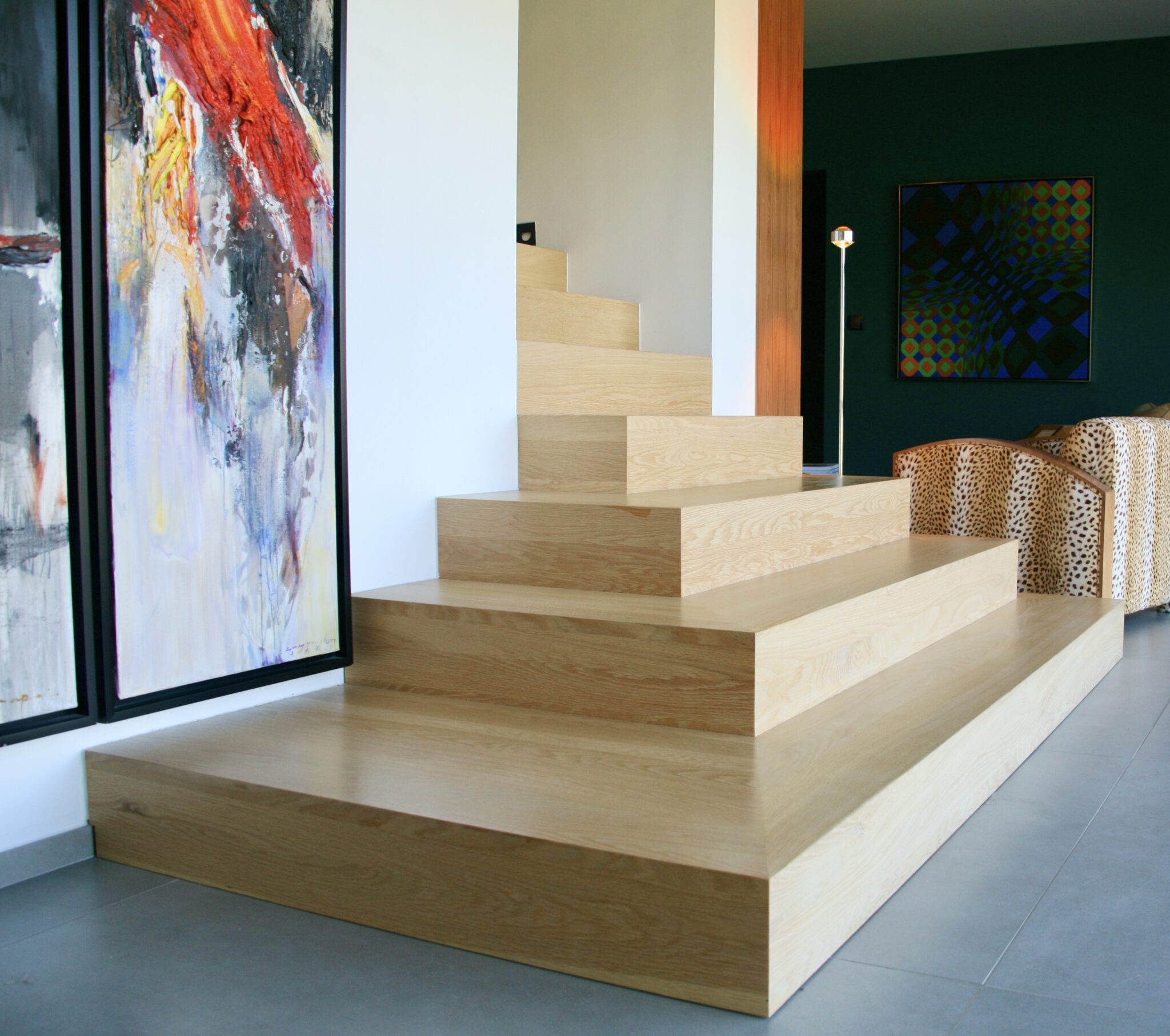 escalier en bois